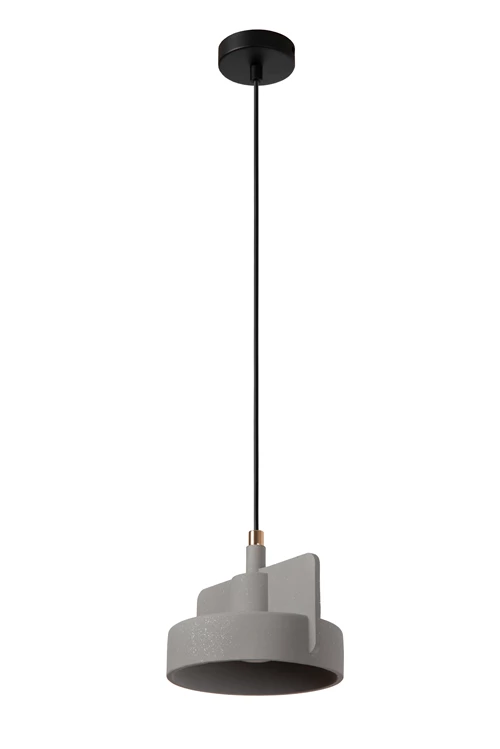 Lucide NINJA - Suspension - Ø 20 cm - 1xE27 - Gris - éteint